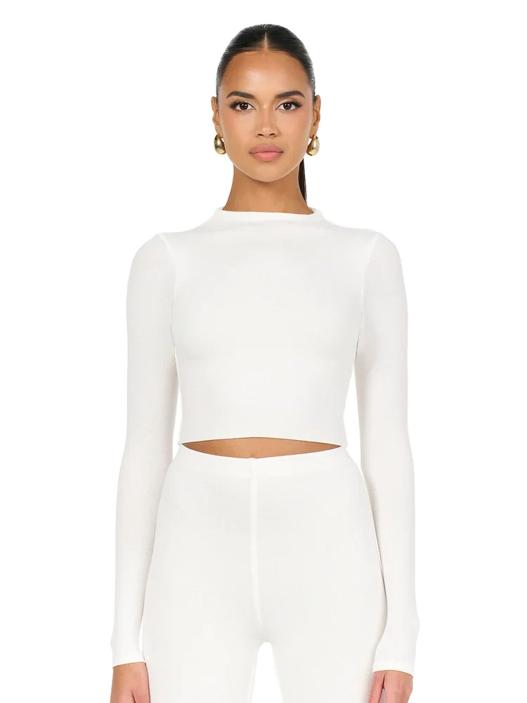 NW Mock Neck Crop Top - Image 8