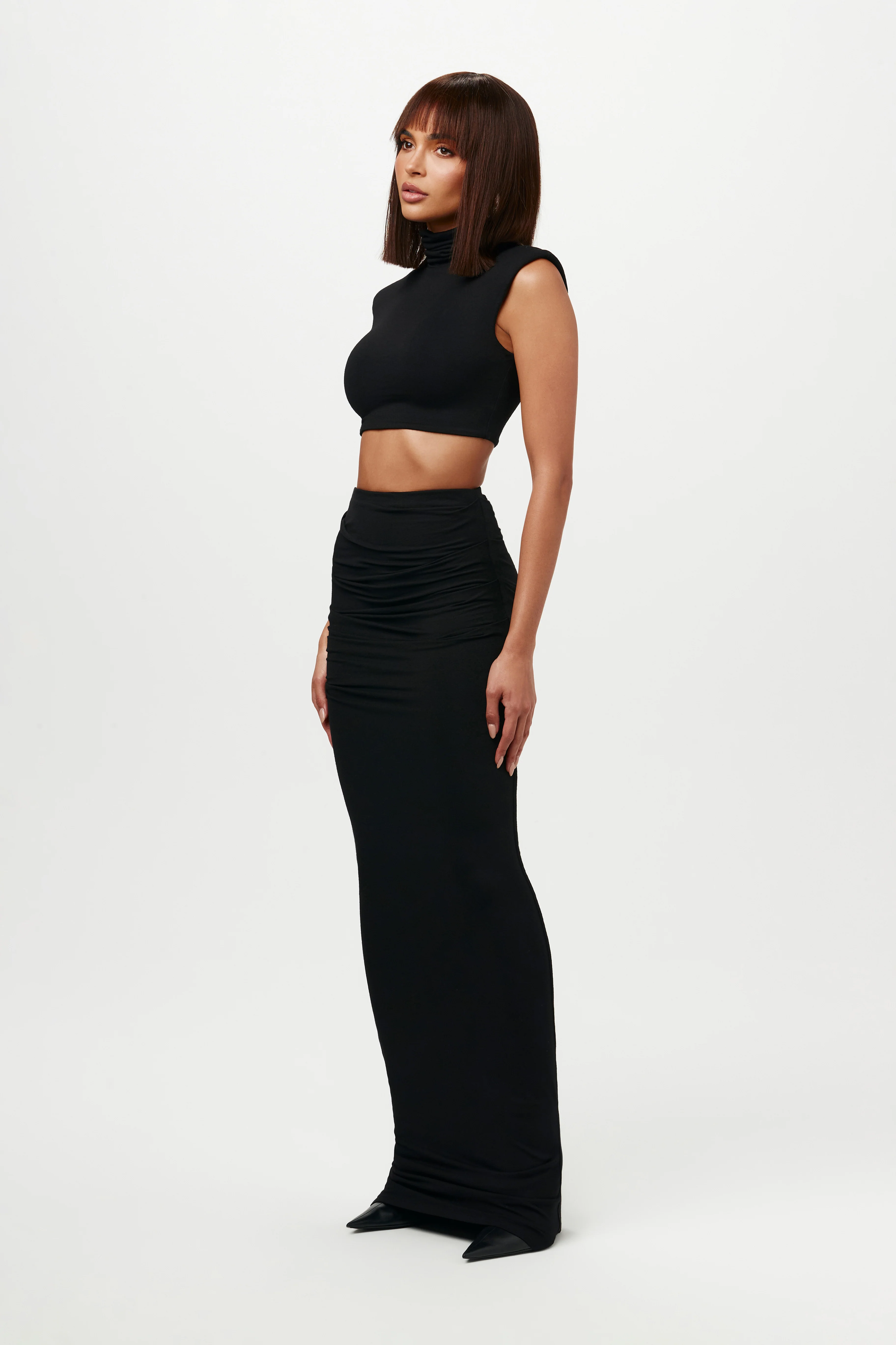 NW Turtleneck Sleeveless Crop Top - Image 10