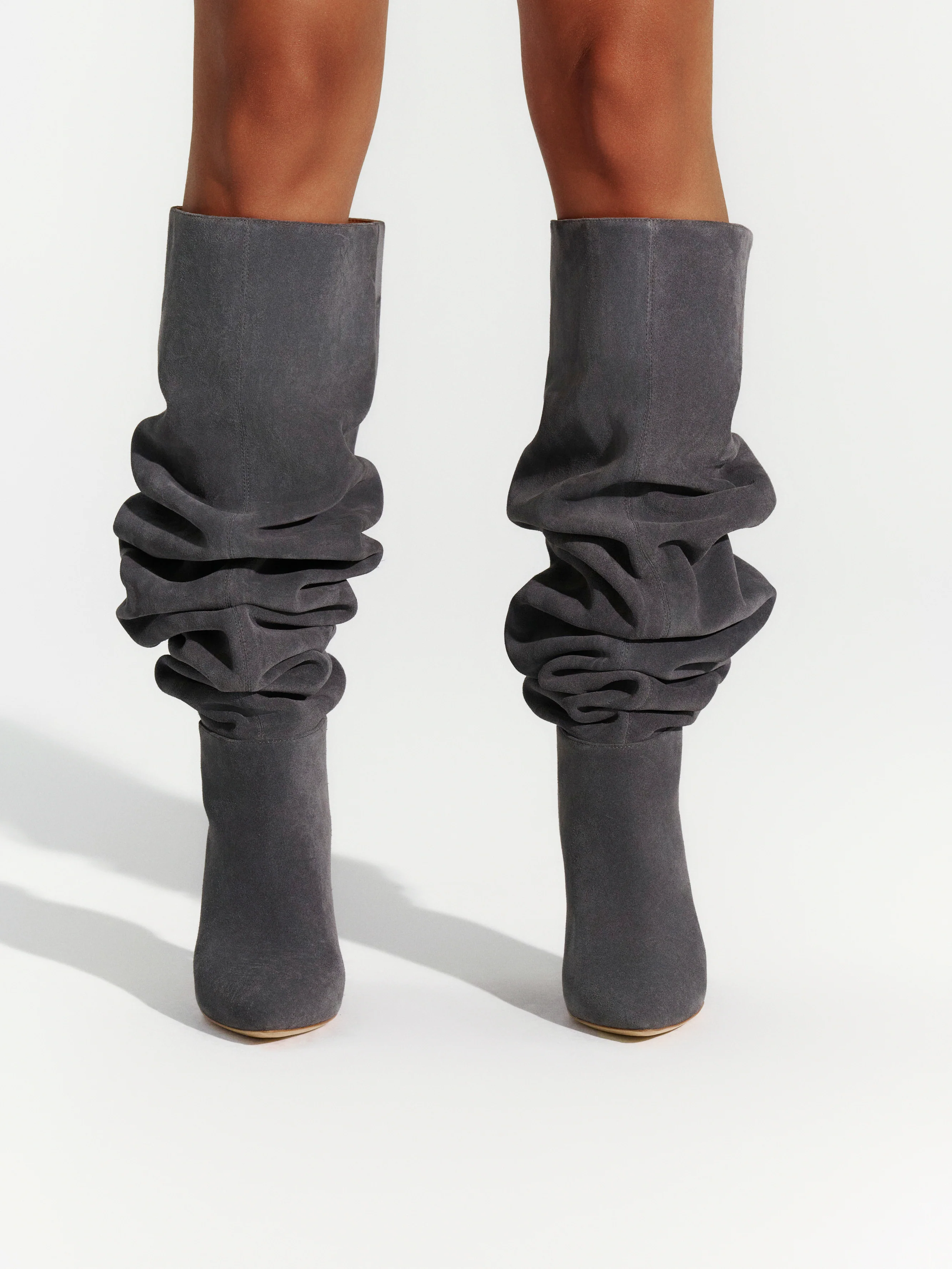 Suede Thigh High Boot - Image 4