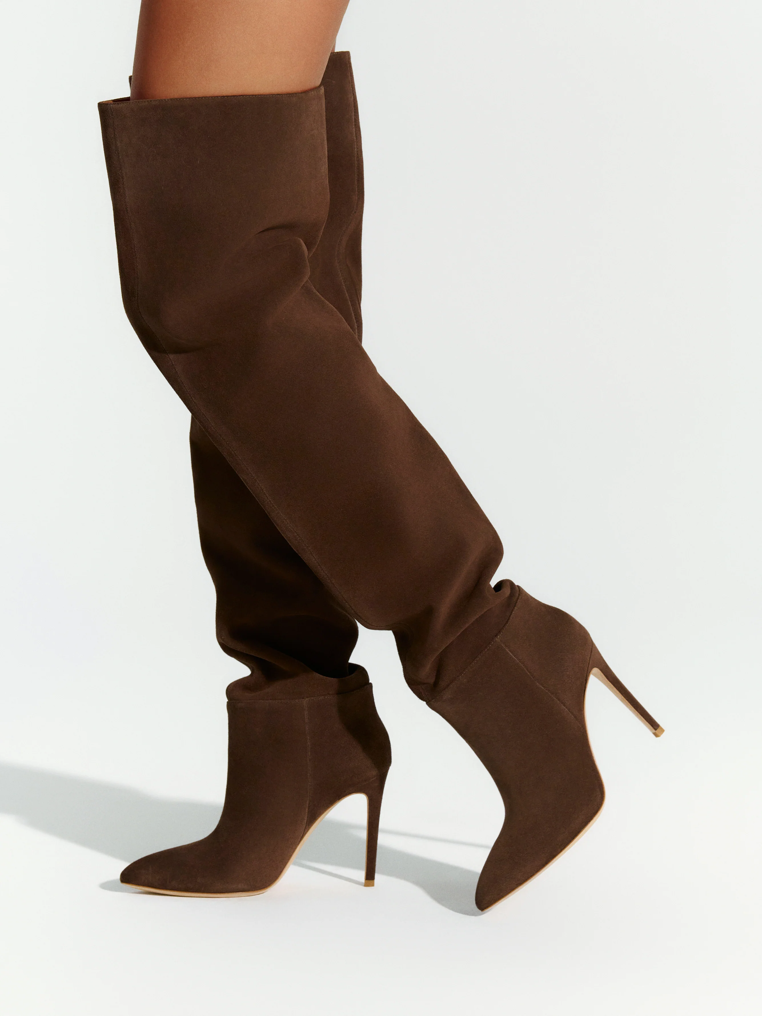Suede Thigh High Boot - Image 8